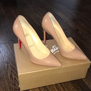 Christian Louboutin Pigalle 100mm Patent Calf 6.5